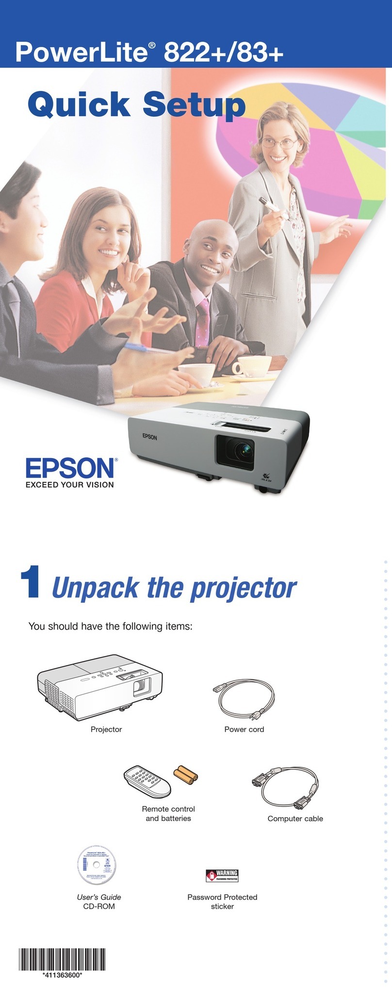 Epson PowerLite 822+ Specification sheet Epson PowerLite 822+ Specification sheet