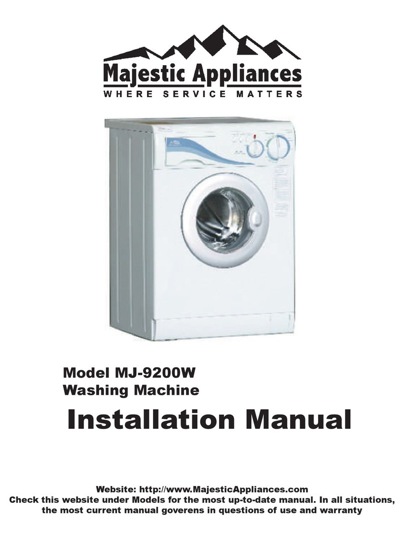 Majestic Appliances MJ-9200W installation manual