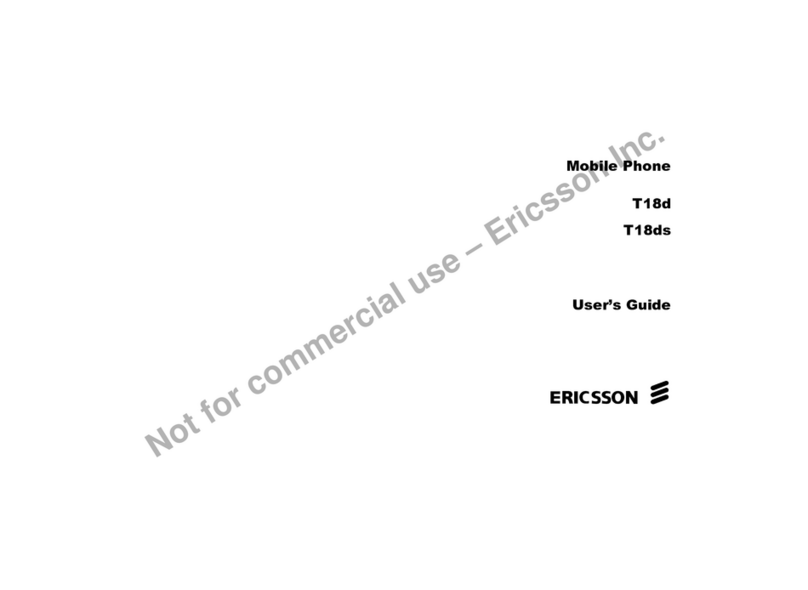 Ericsson T18d User manual