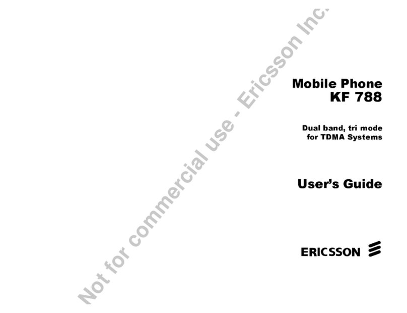 Ericsson KF 788 User manual Ericsson KF 788 User manual