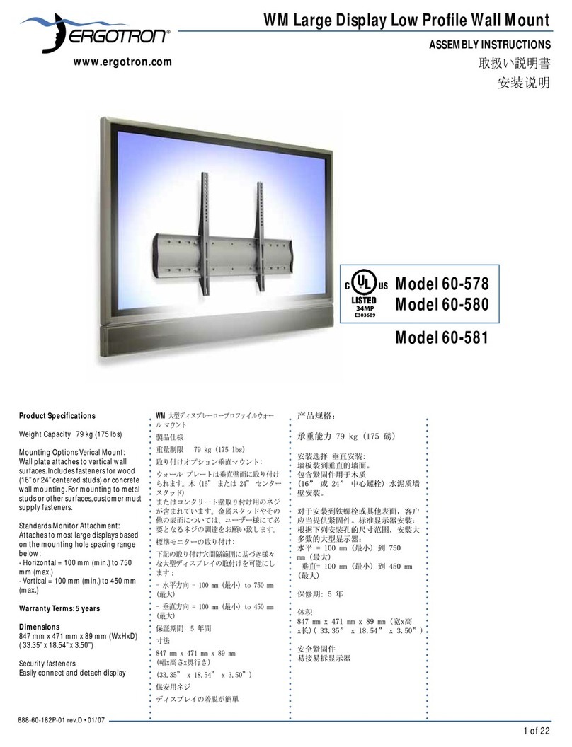 Ergotron 60-578 User manual