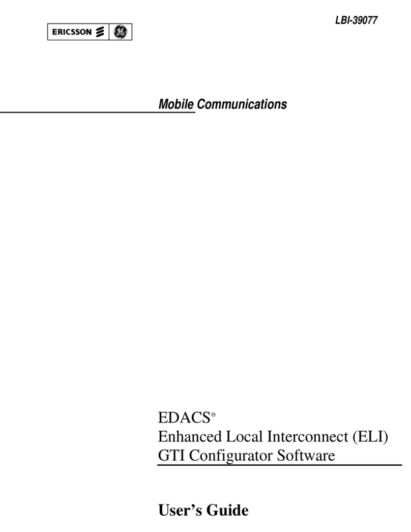 Ericsson GE EDACS LBI-39077 user guide