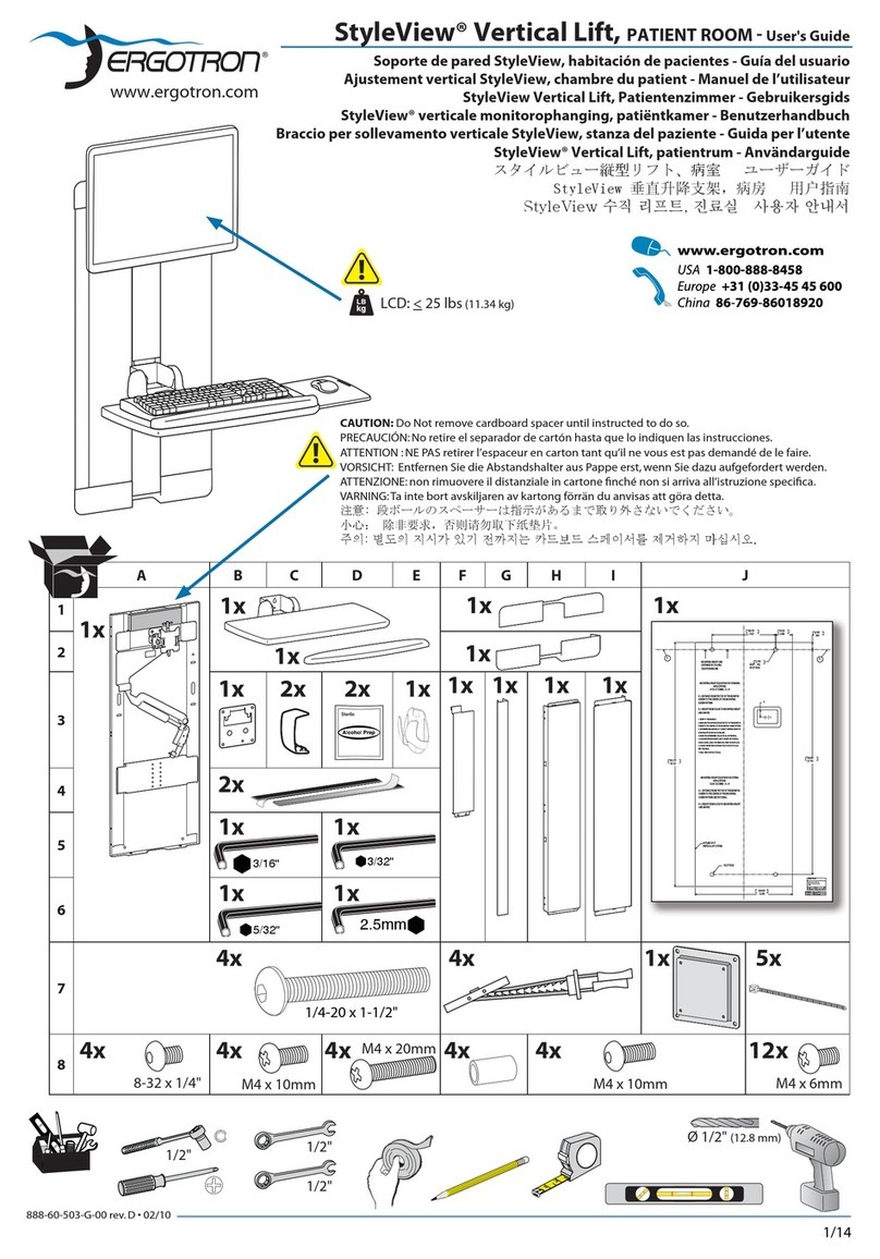 Ergotron StyleView 888-122 User manual