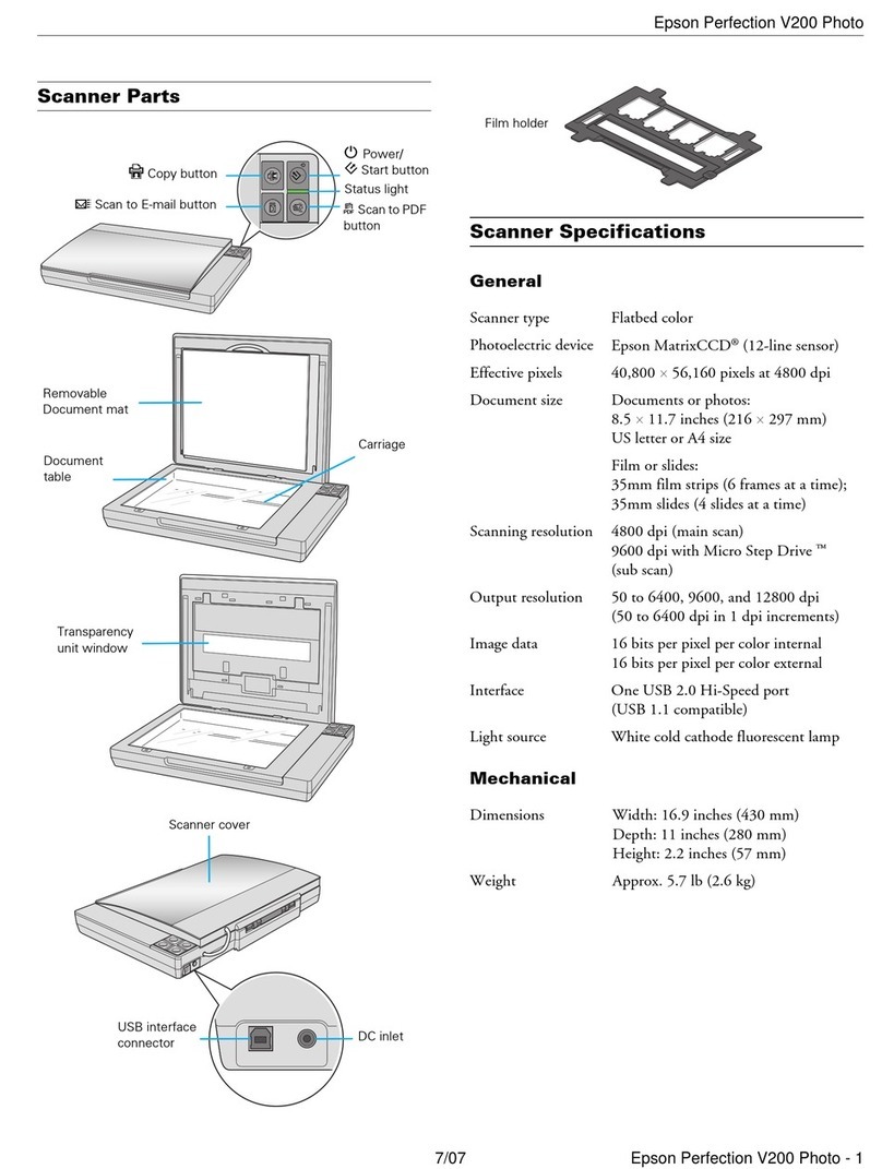 Epson Perfection V200 Photo User manual