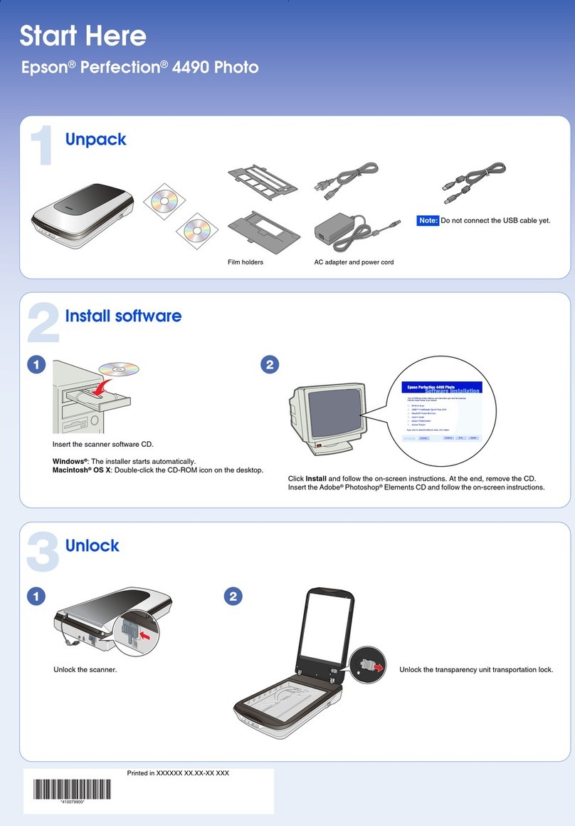 Epson 4490 - Perfection Photo User manual