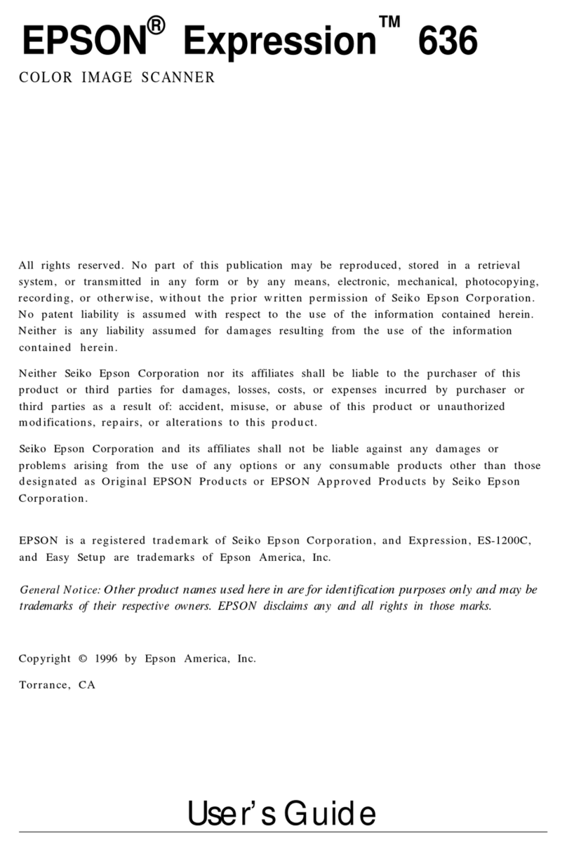 Epson Expression 636 User manual Epson Expression 636 User manual