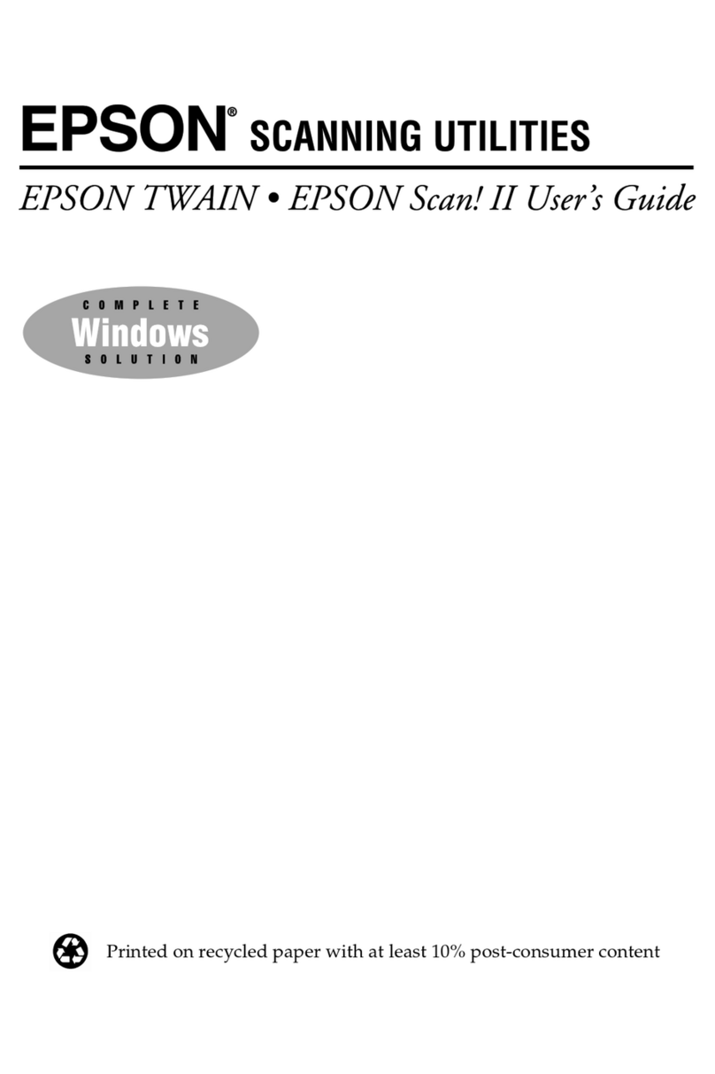Epson ActionScanner II User manual