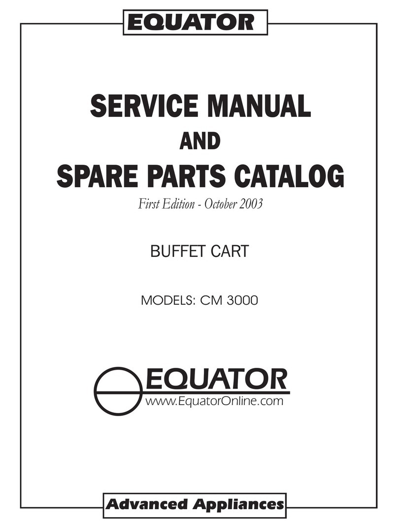 Equator CM 3000 Service manual and spare parts list