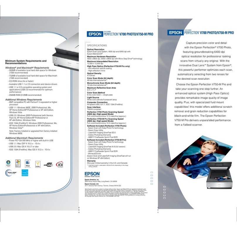 Epson Perfection V750 Pro - Perfection V750-M Pro... User manual
