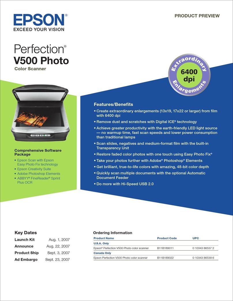 Epson V500 brochure
