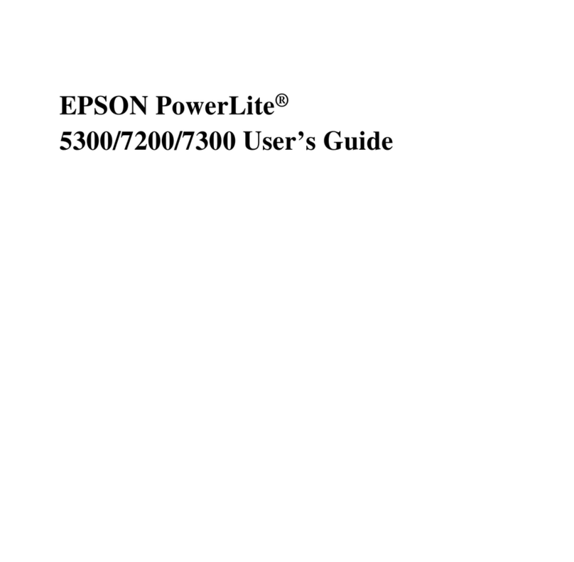 Epson PowerLite 7300 User manual
