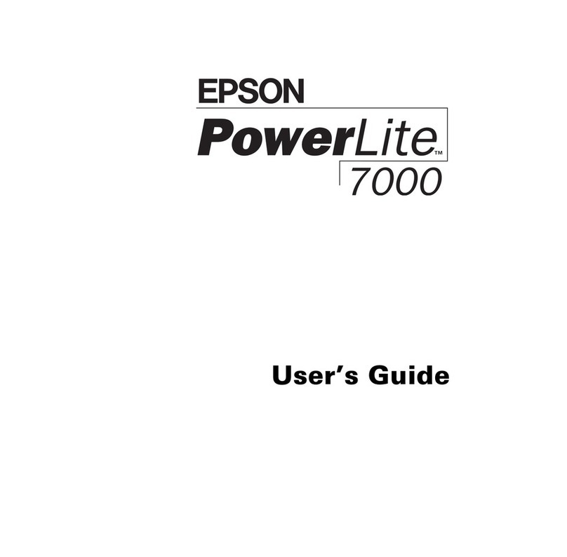 Epson PowerLite 7000 User manual