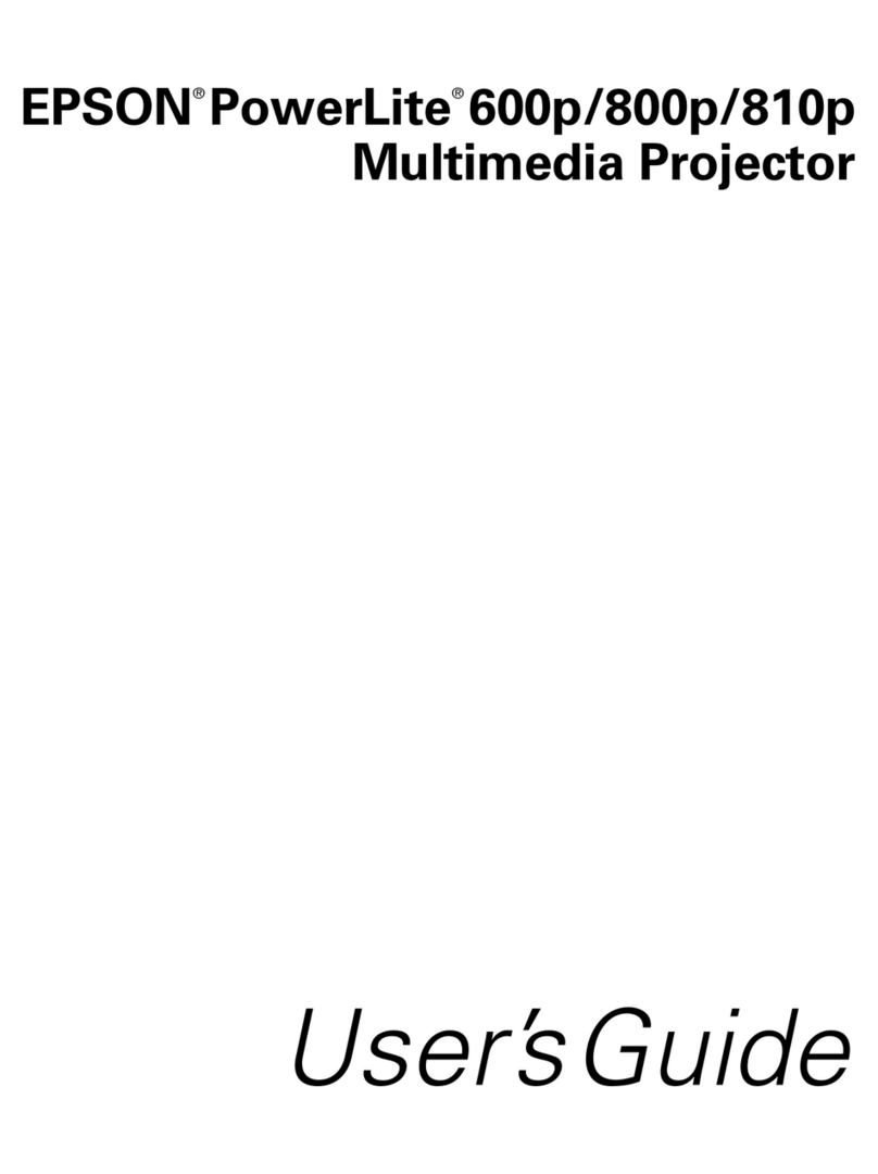 Epson PowerLite 600p User manual