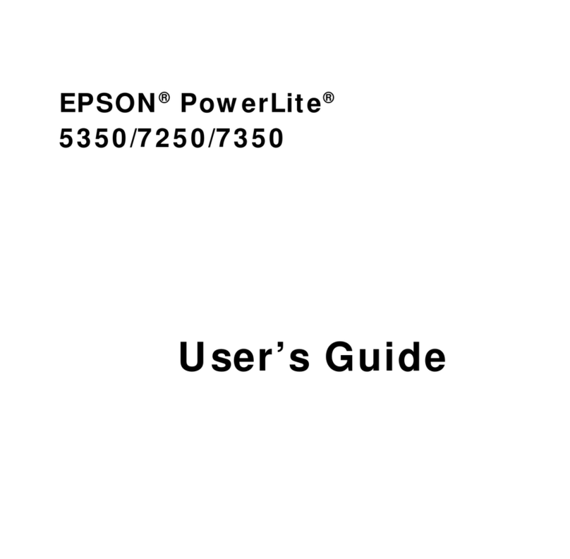 Epson 5350 - EMP SVGA LCD Projector User manual