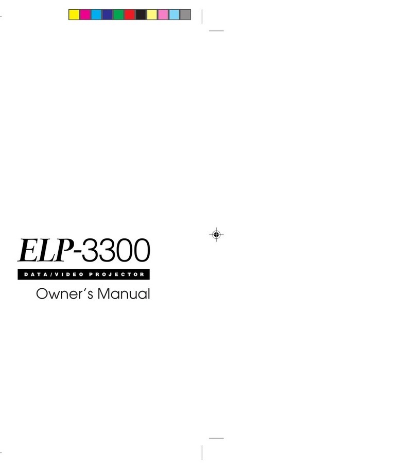 Epson ELP-3300 - Data/Video Projector User manual