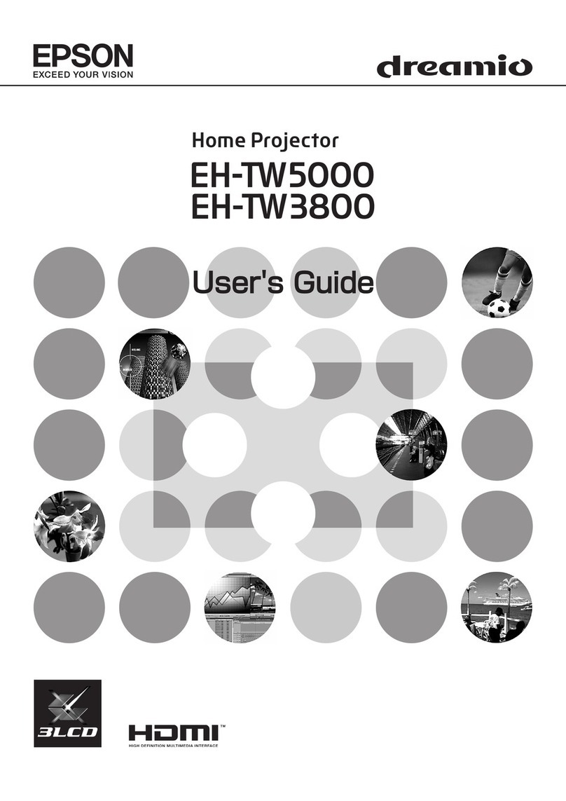 Epson Dreamio EH-TW3800 User manual