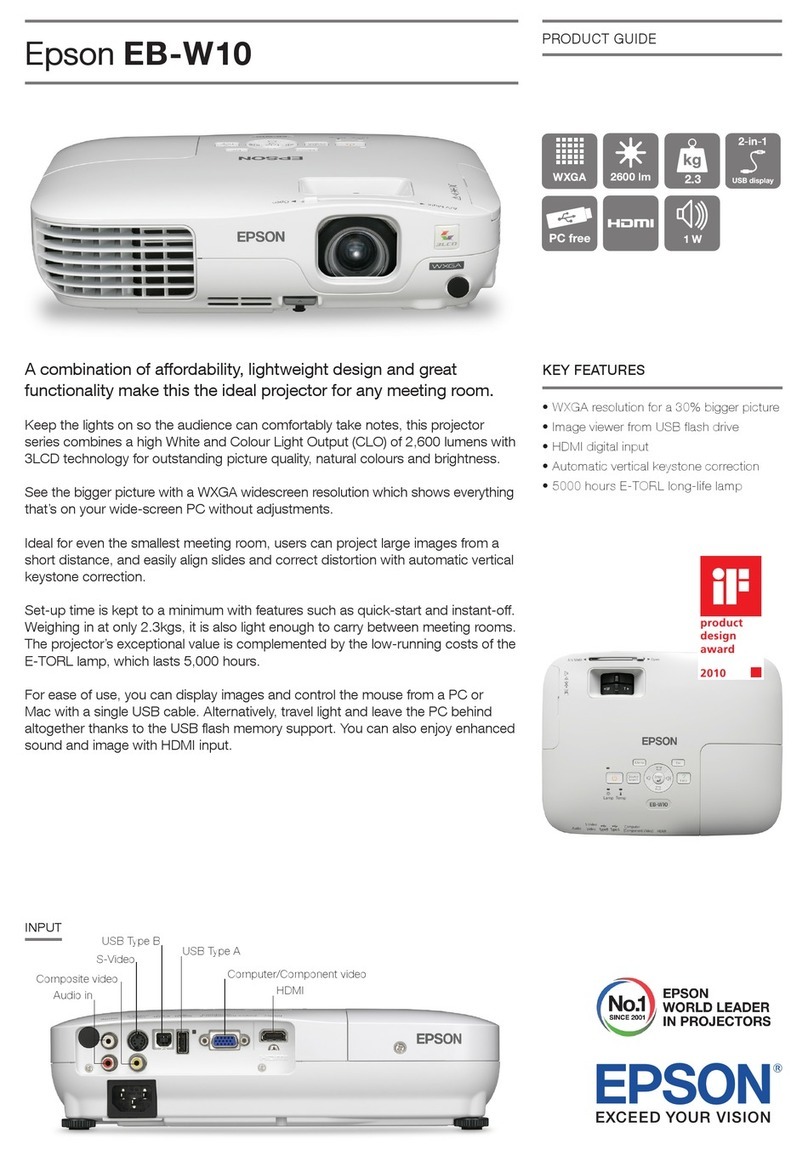 Epson EB-W10 User manual
