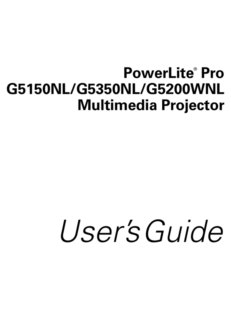 Epson PowerLite Pro G5350NL User manual