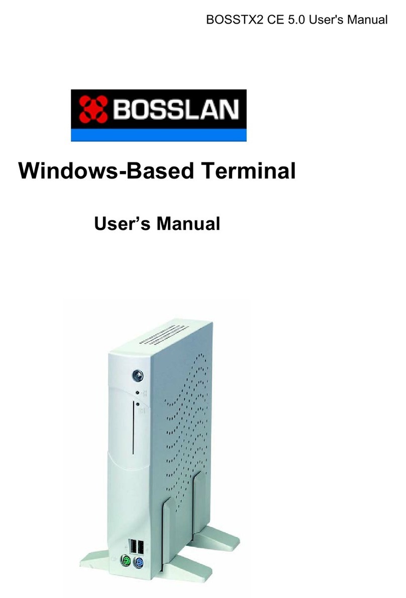 Bosslan Windows-Based Terminal BOSSTX2 CE 5.0 user manual