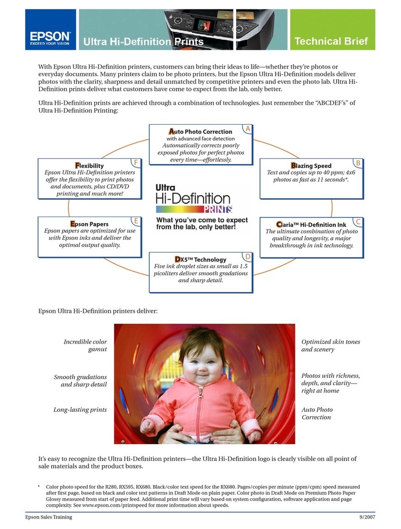 Epson Ultra Hi-Definition Printer Reference guide