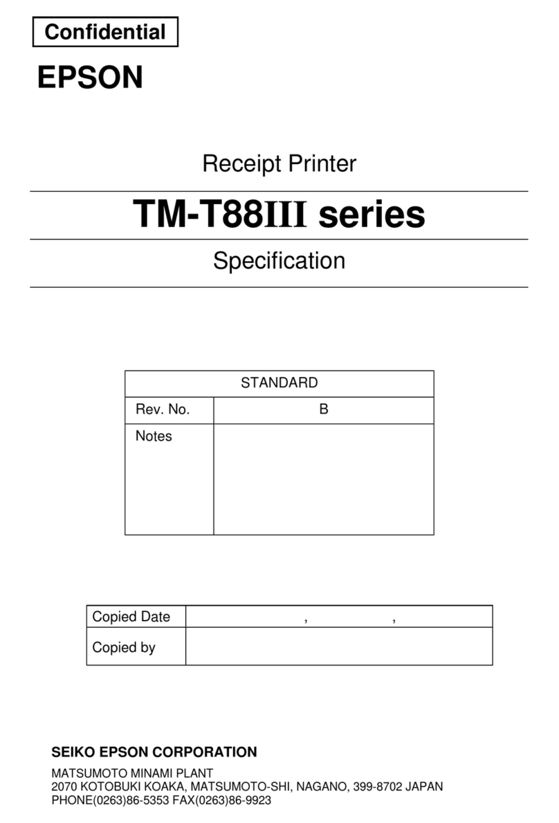 Epson TM-T88III series User manual