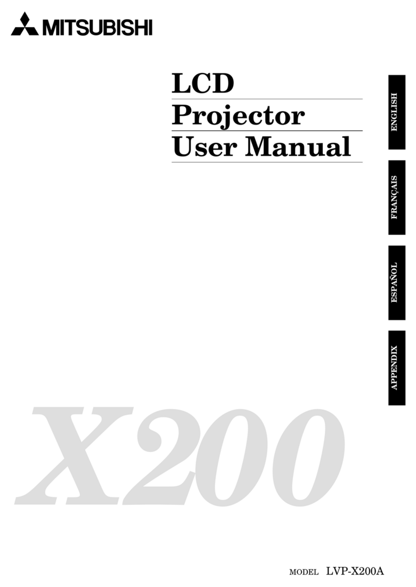 Mitsubishi LVP-X200A user manual
