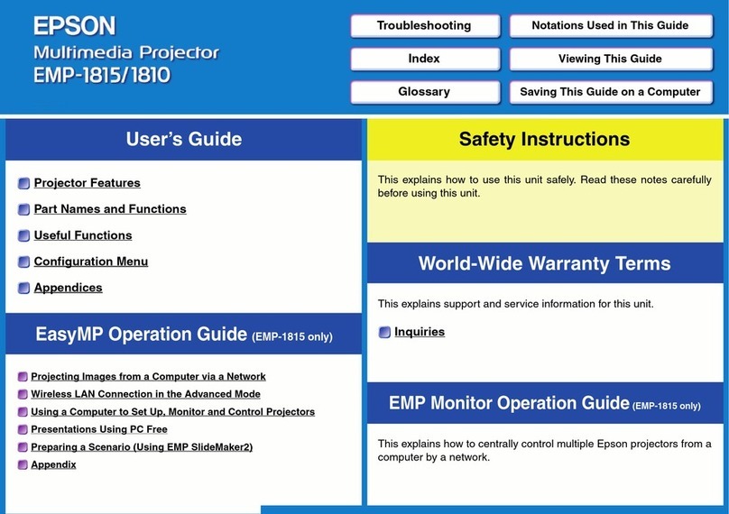 Epson EMP-1815 user manual