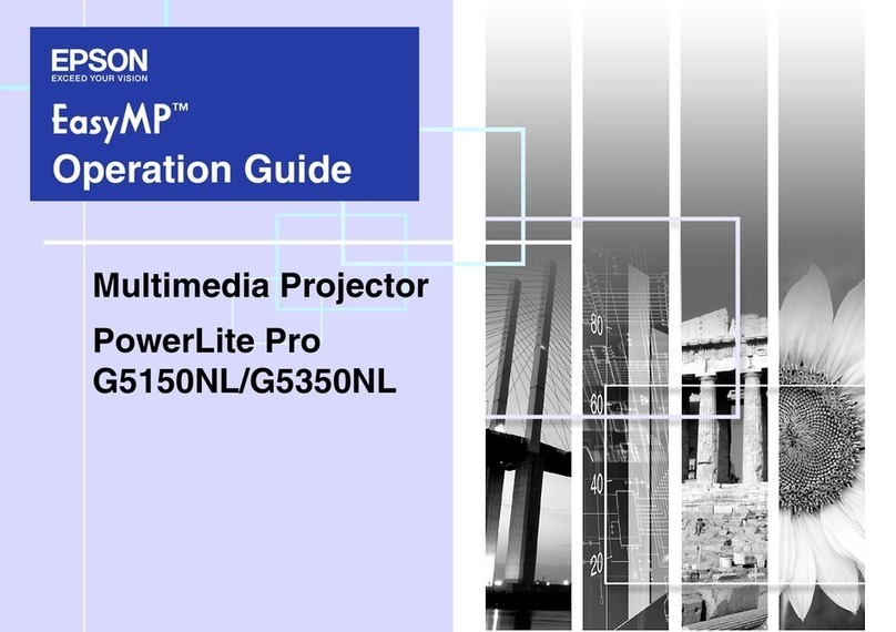 Epson PowerLite Pro G5150NL User manual