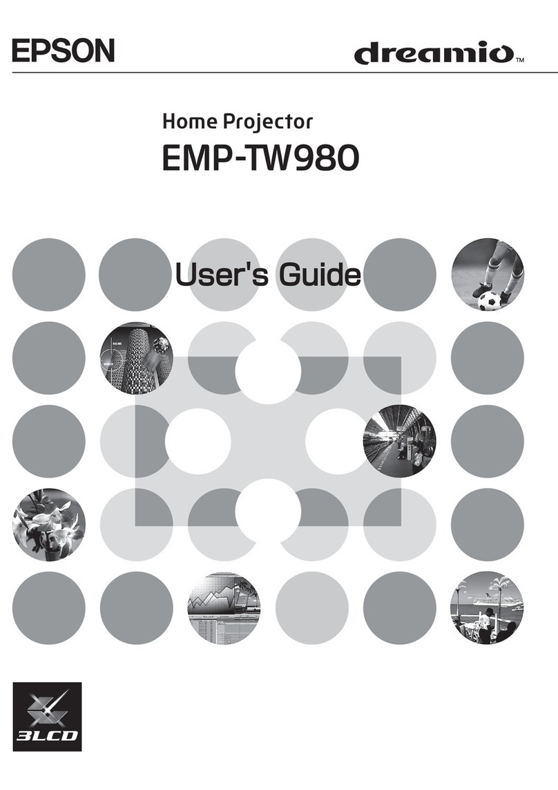 Epson dreamio EMP-TW980 User manual