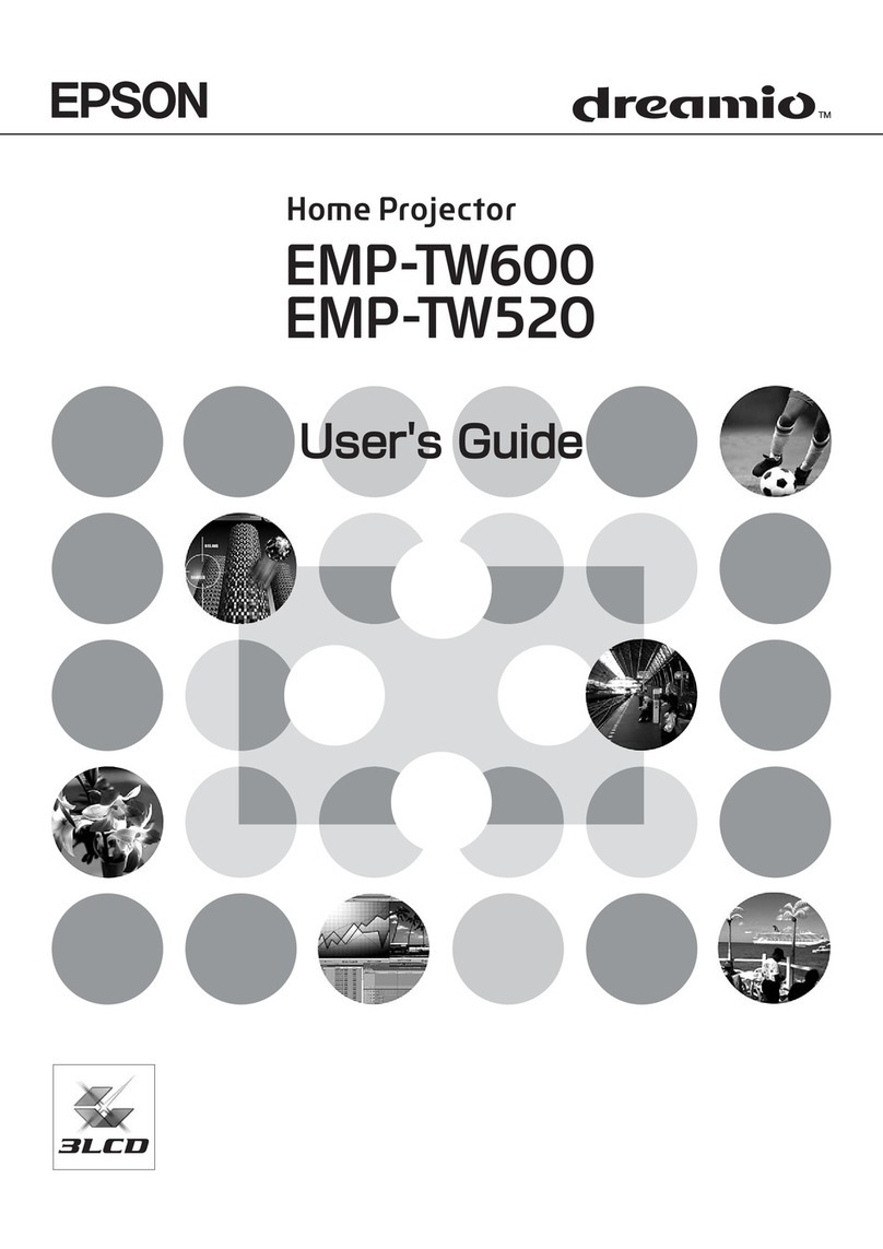 Epson dreamio EMP-TW520 User manual