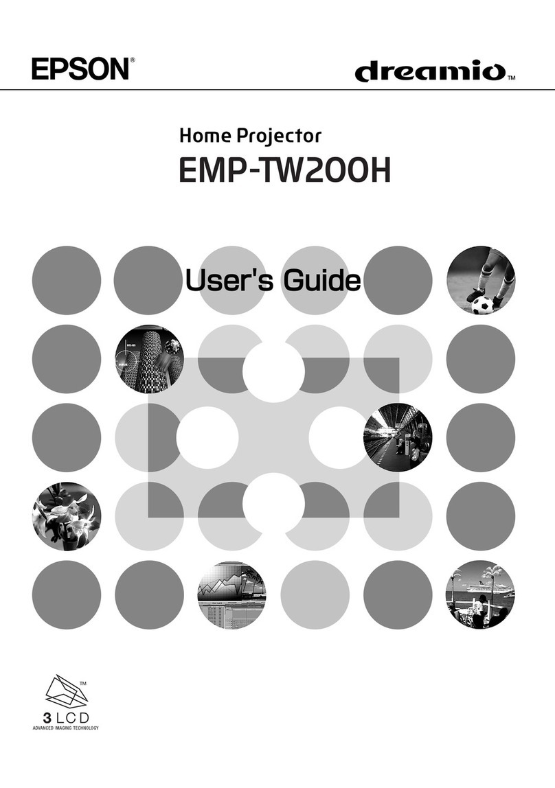 Epson dreamio EMP-TW200H User manual