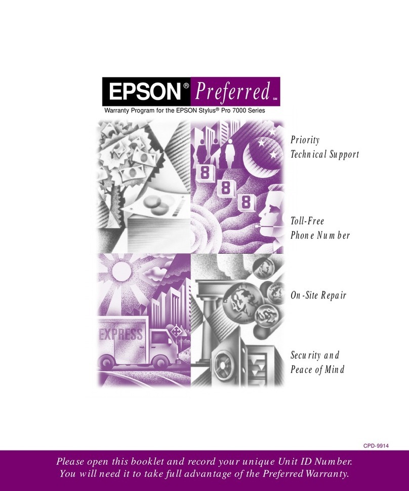 Epson PowerLite 7000 Parts list manual