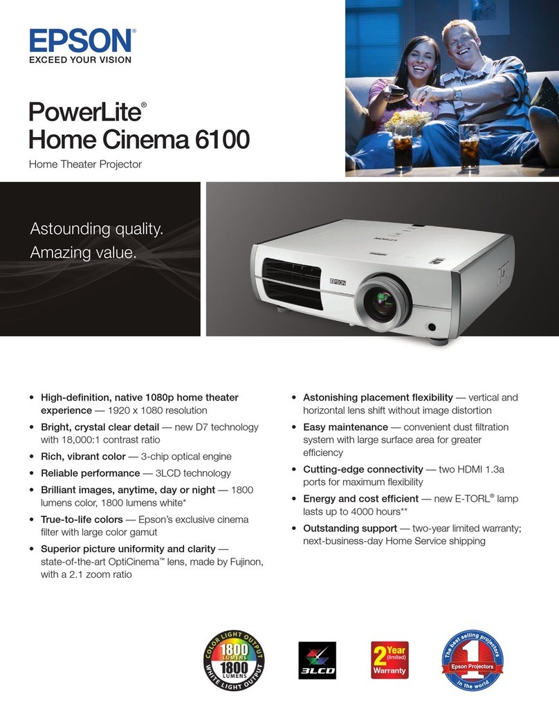 Epson PowerLite 6100 User manual