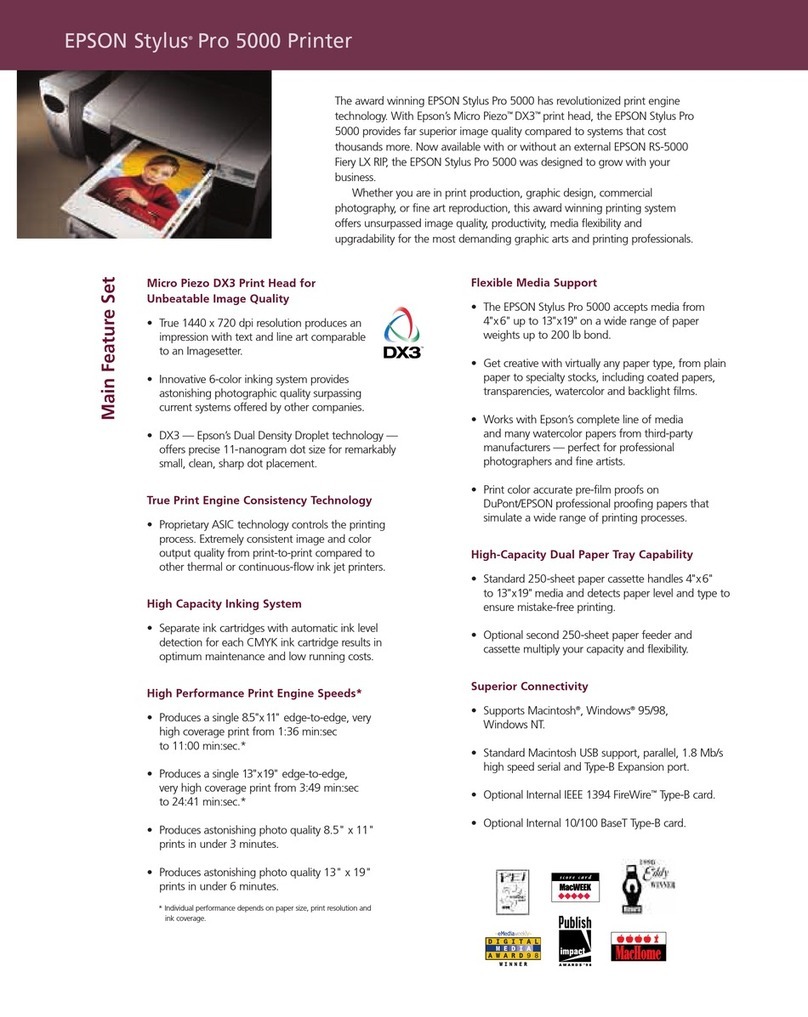 Epson PowerLite 5000 User manual
