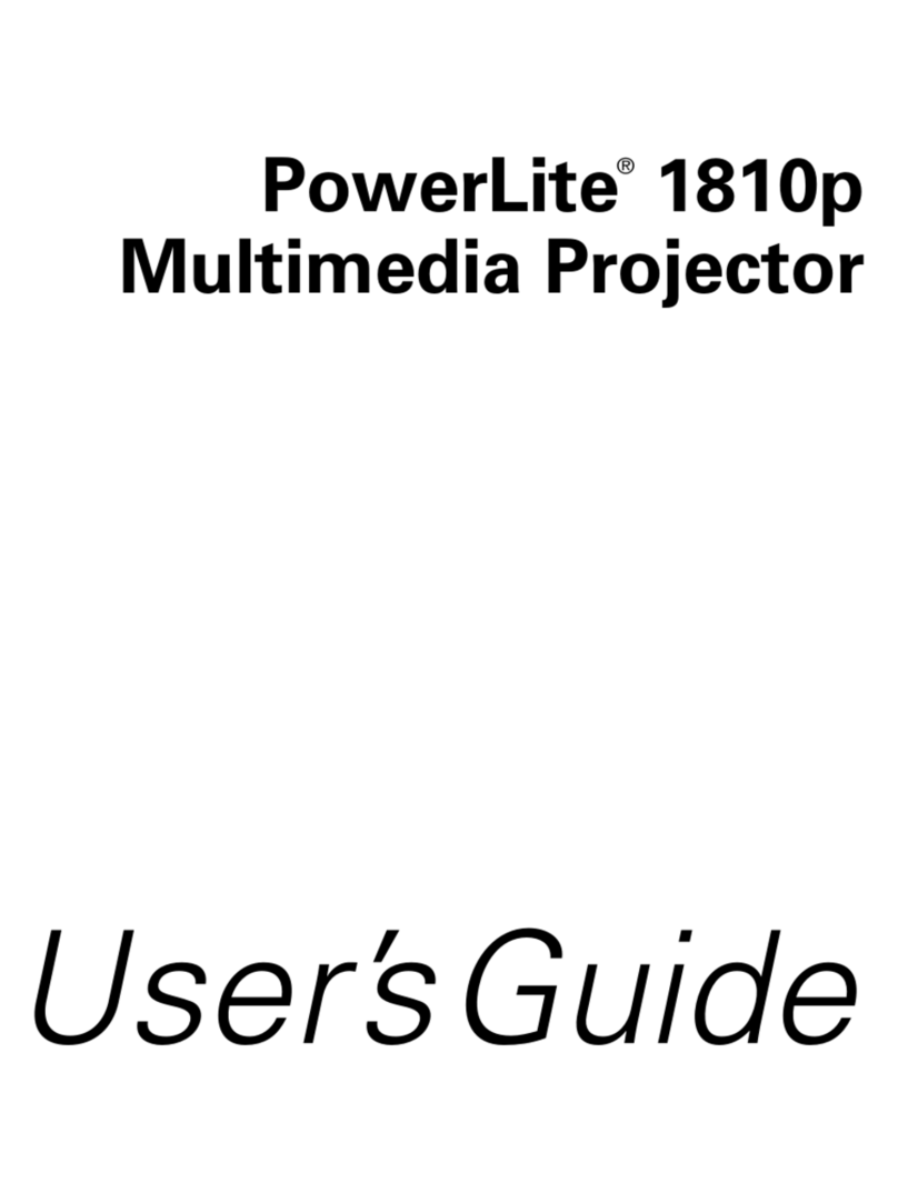 Epson 1810p - PowerLite XGA LCD Projector User manual