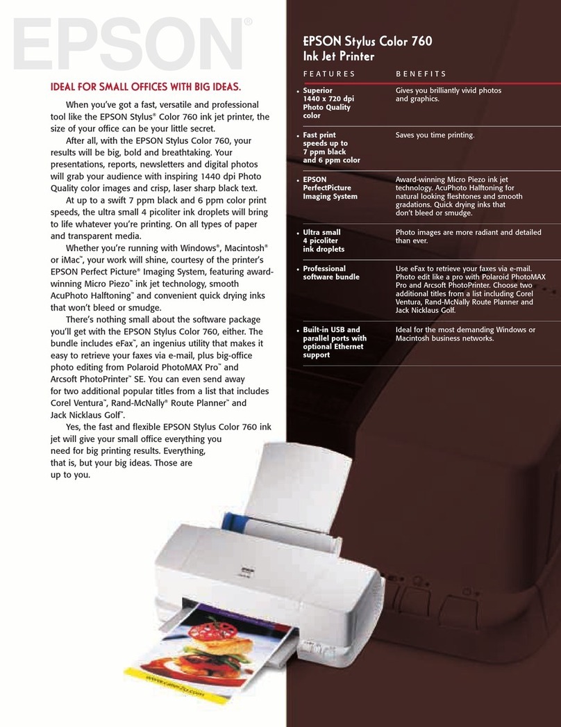 Epson EMP 760 User manual