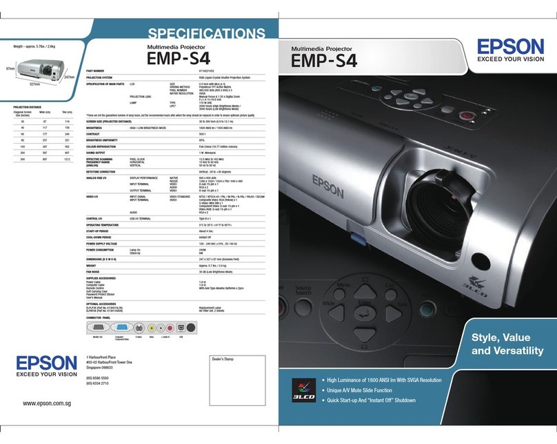 Epson EMP-S4 User manual