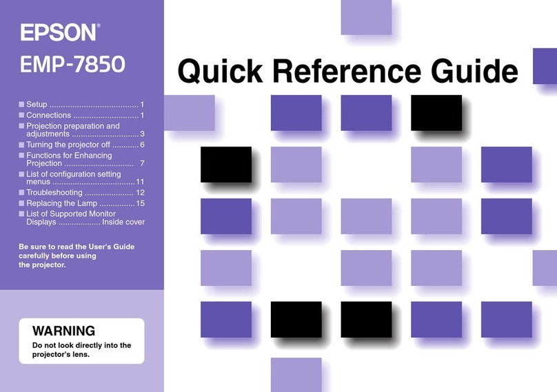 Epson EMP-7850 User manual