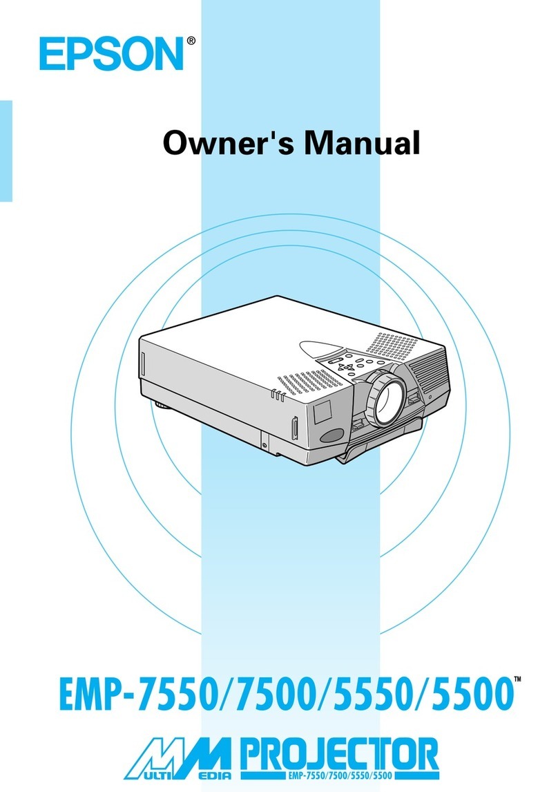 Epson EMP-7550 - XGA LCD Projector User manual