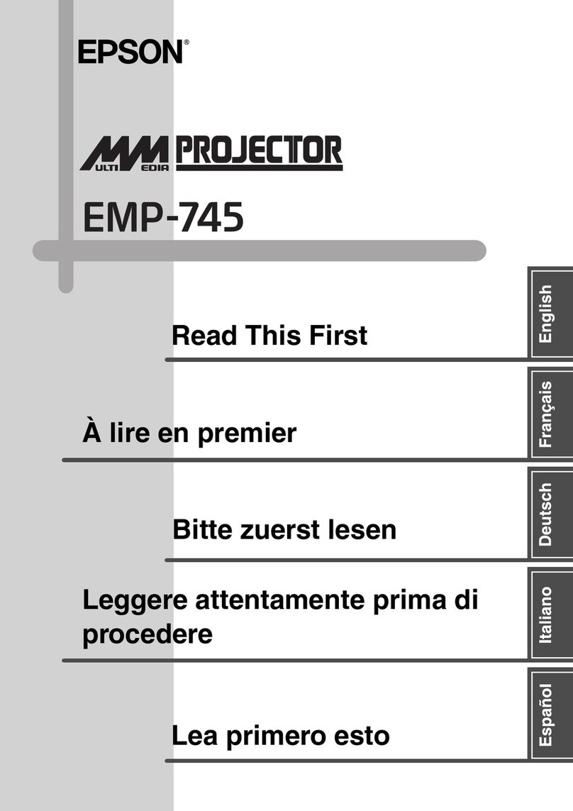 Epson EMP-745 Read this first