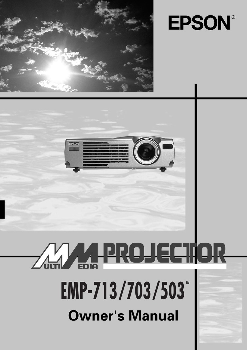 Epson EMP-503 - SVGA LCD Projector User manual