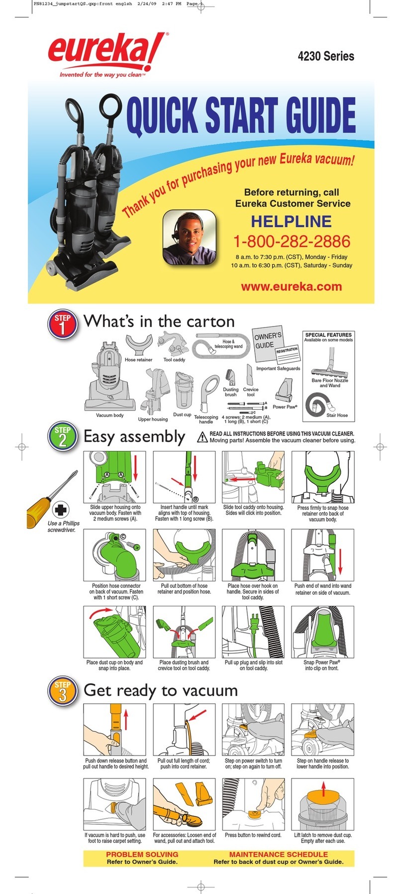 Eureka 4230 Series quick start guide