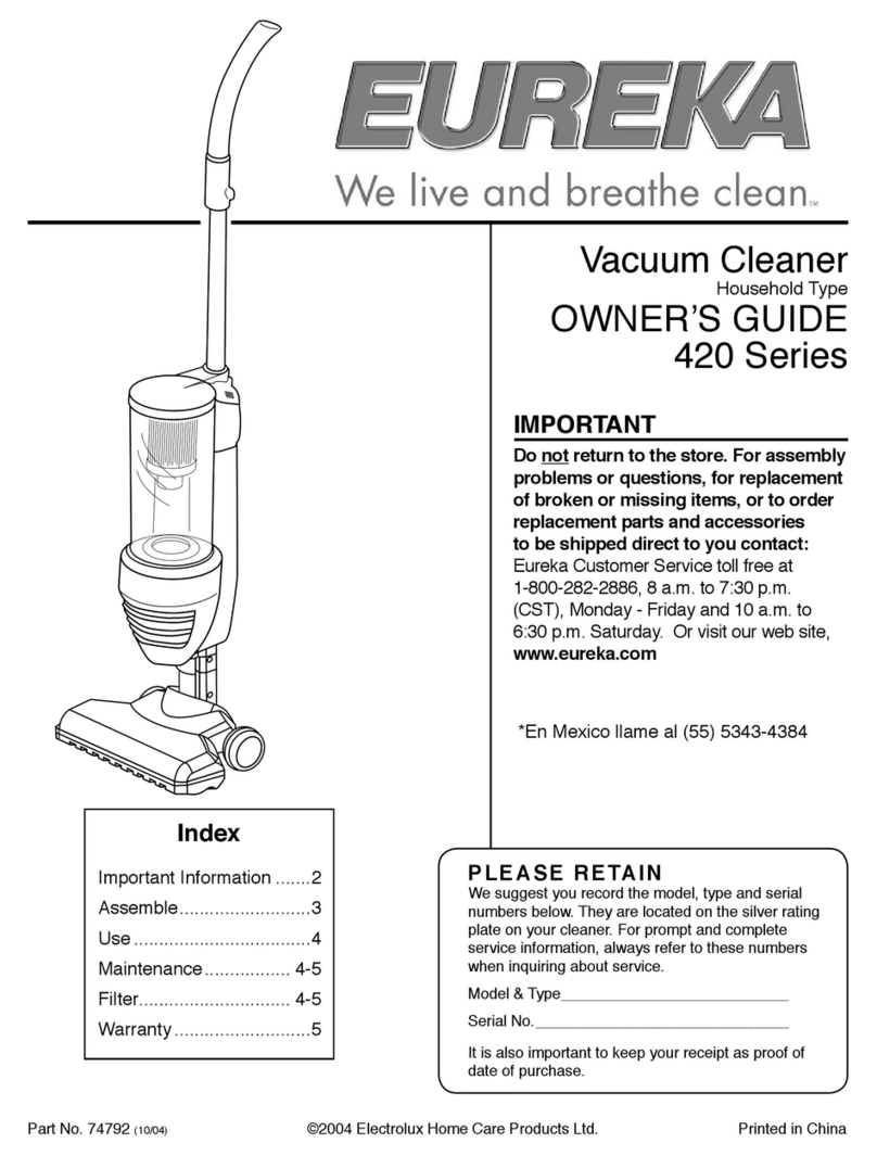 Eureka 420 Series owner's guide