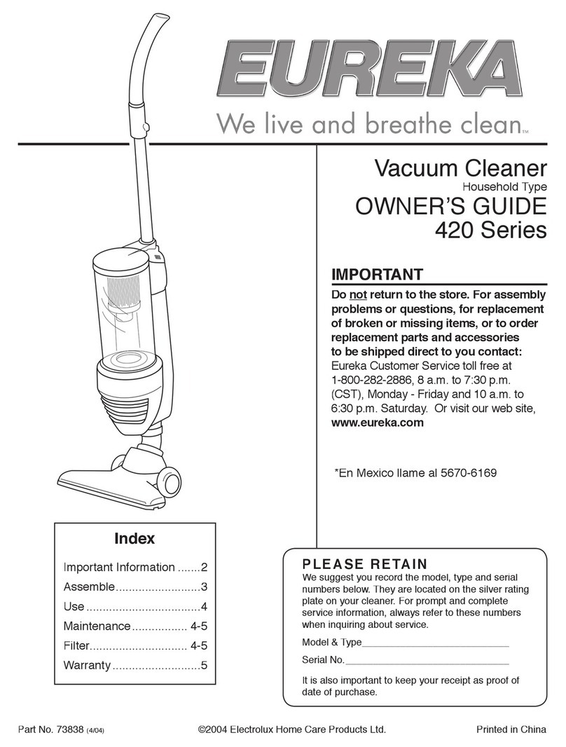 Eureka 420 Series User manual