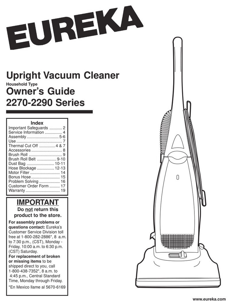 Eureka 2270 Series owner's guide