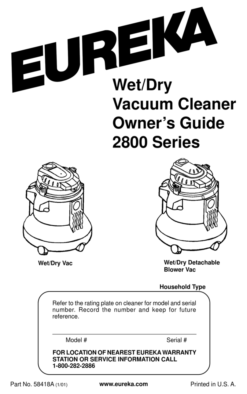 Eureka 2800 Series owner's guide
