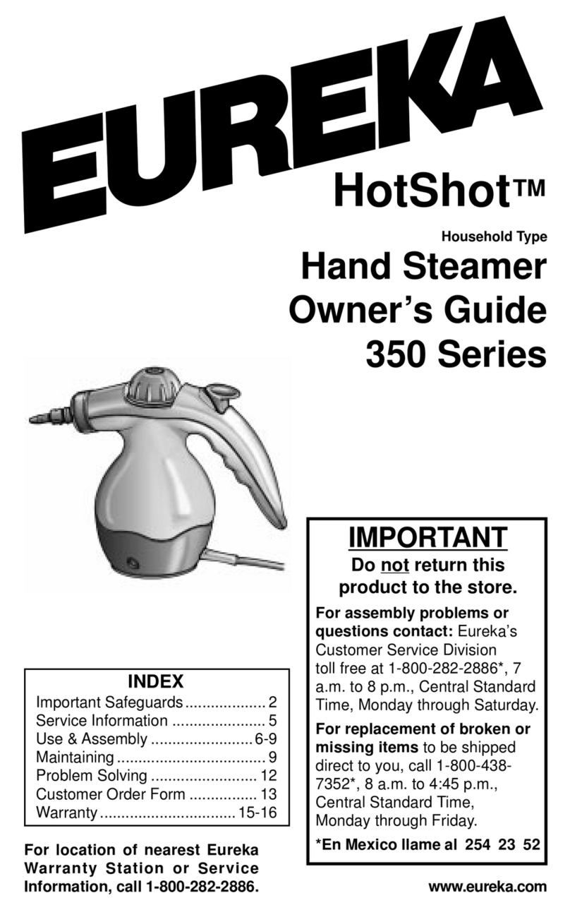Eureka 350 Series owner's guide