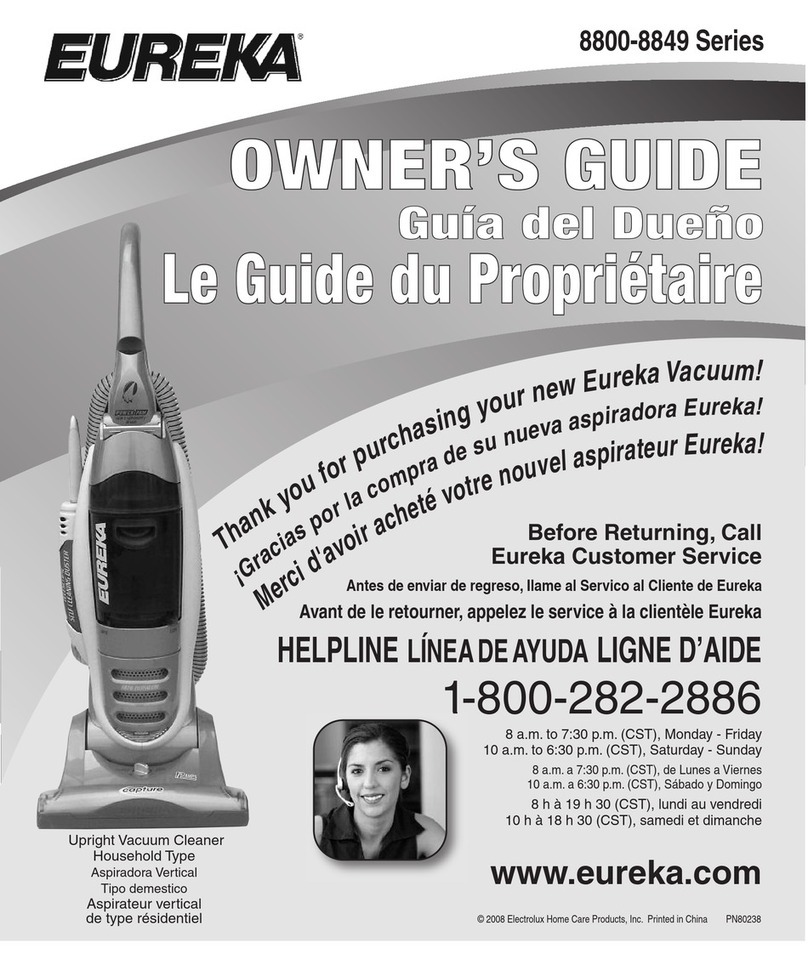 Eureka 8800-8849 Series owner's guide