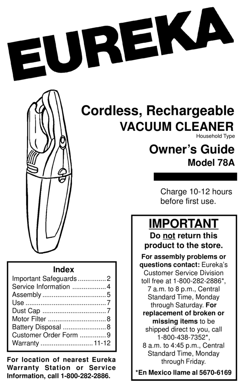 Eureka 78A User manual