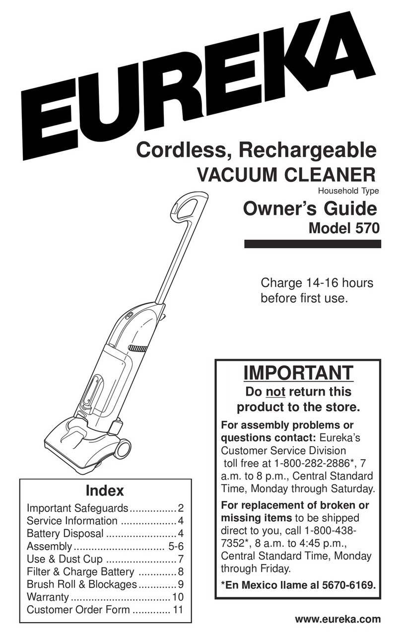 Eureka 570 owner's guide